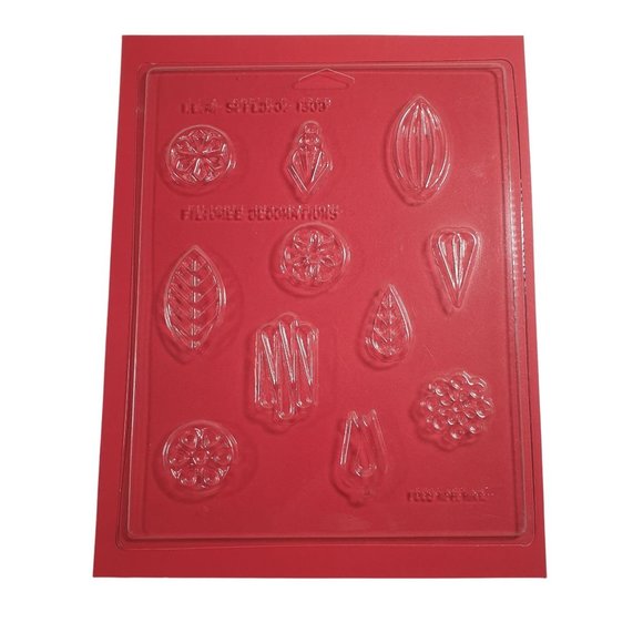 International Leisure Activities Other - Vintage Chocolate Candy Mold Filgree Decorations Holiday Polymer Clay Fondant